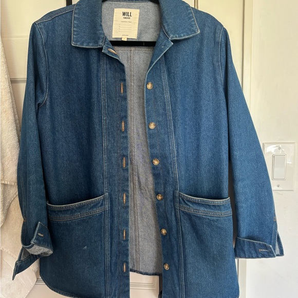 Blue Denim Button-Up Jacket - Picture 3 of 6